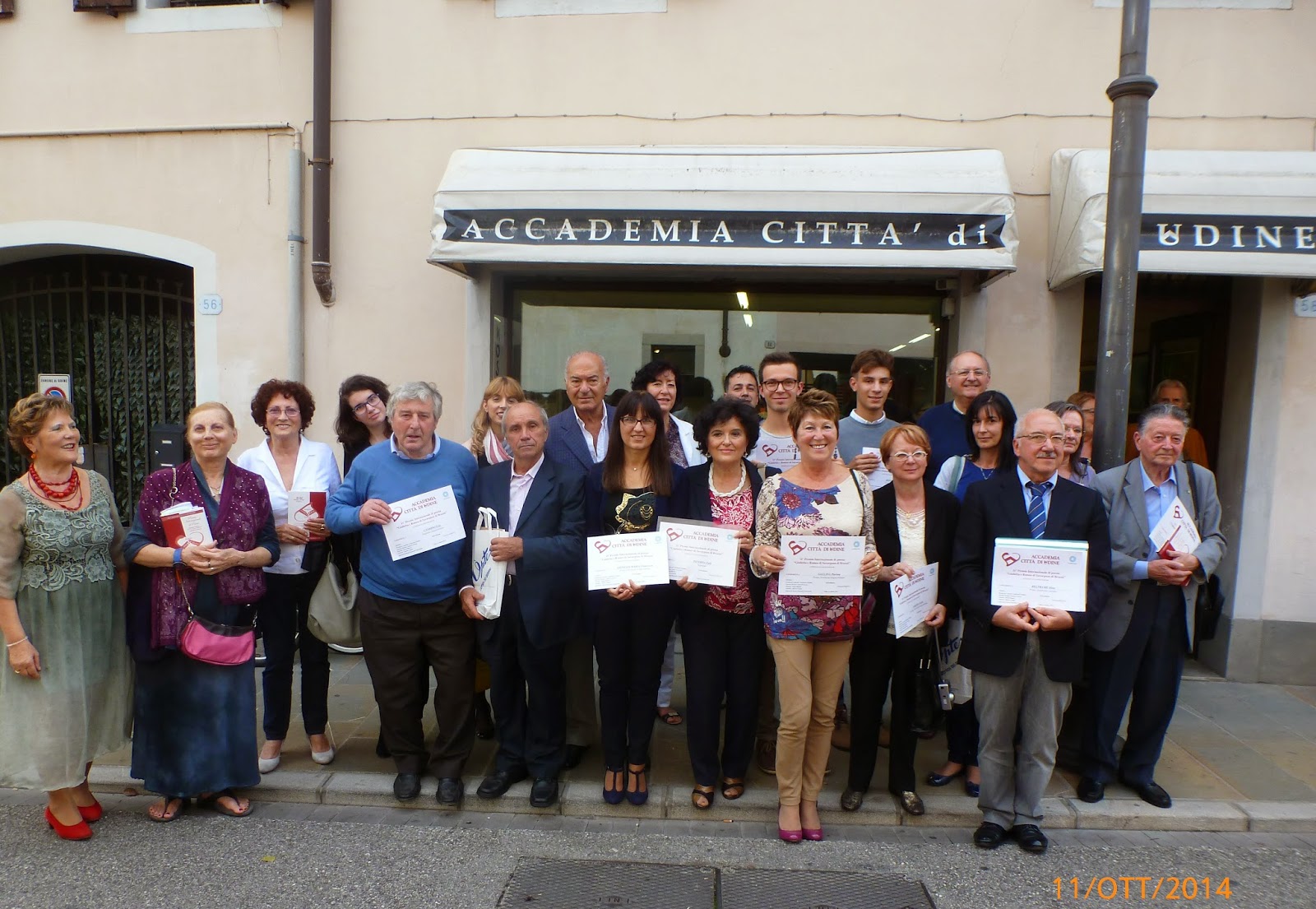 PREMIO INTERNAZ. di POESIA GIULIETTA E ROMEO all’ACCADEMIA CITTA’ di UDINE – Premiazione 11 ottobre 2014