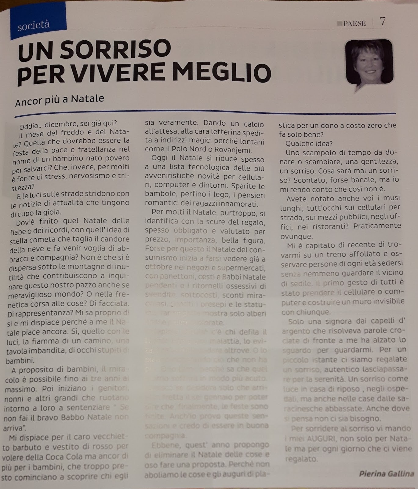 Il PAESE – Magazine di cultura e informazione del Medio FRIULI – dicembre 2016