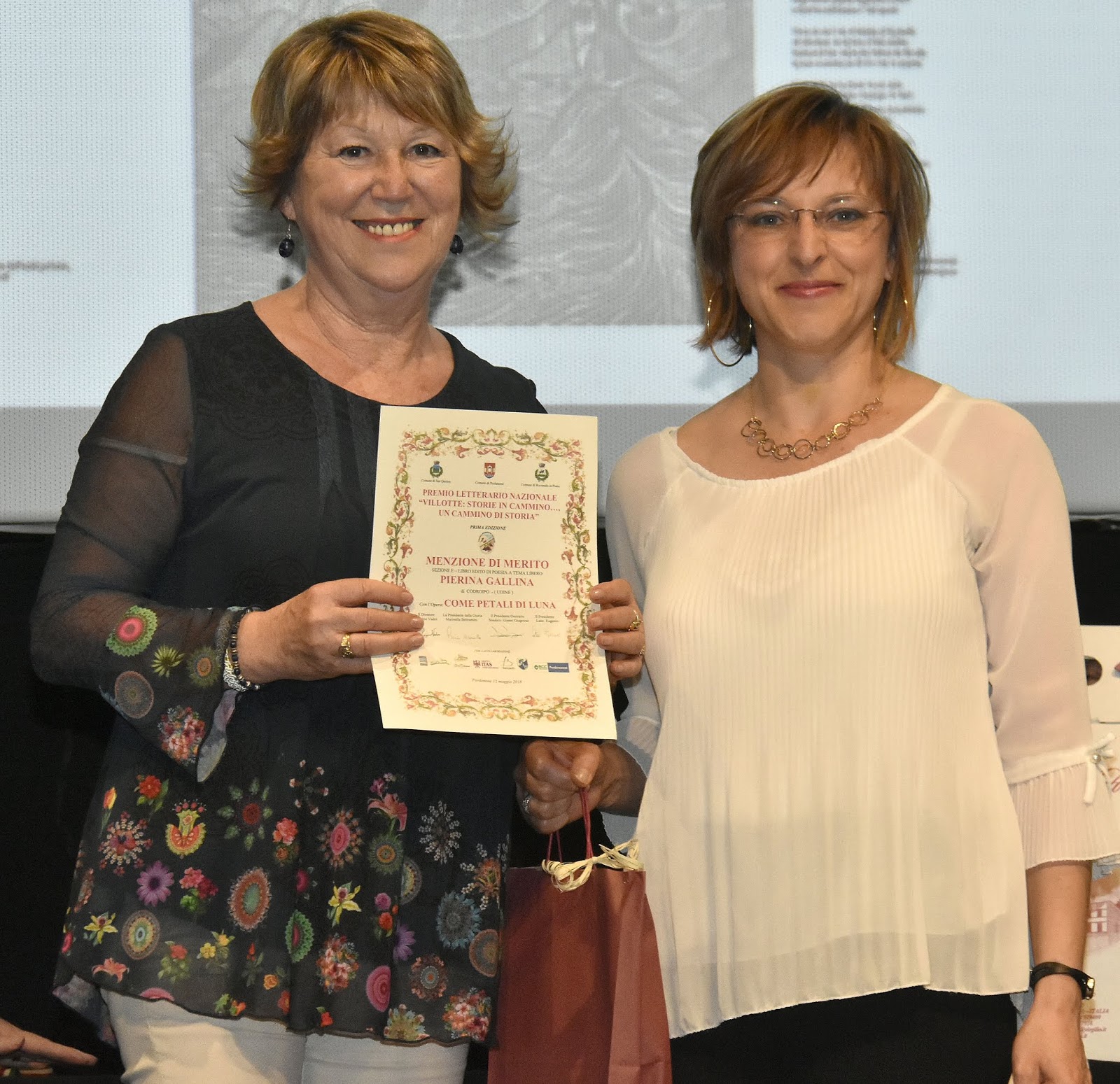 PREMIO al Concorso “Villotte…storie in cammino” di Pordenone – 12 maggio 2018