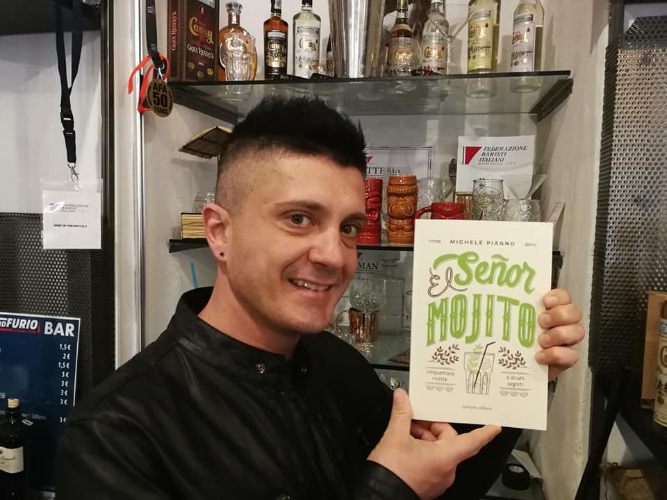 CODROIPO (UD) IL BARMAN MICHELE PIAGNO PRESENTA IL SUO LIBRO “IL SENOR MOJITO” 31 luglio 2019