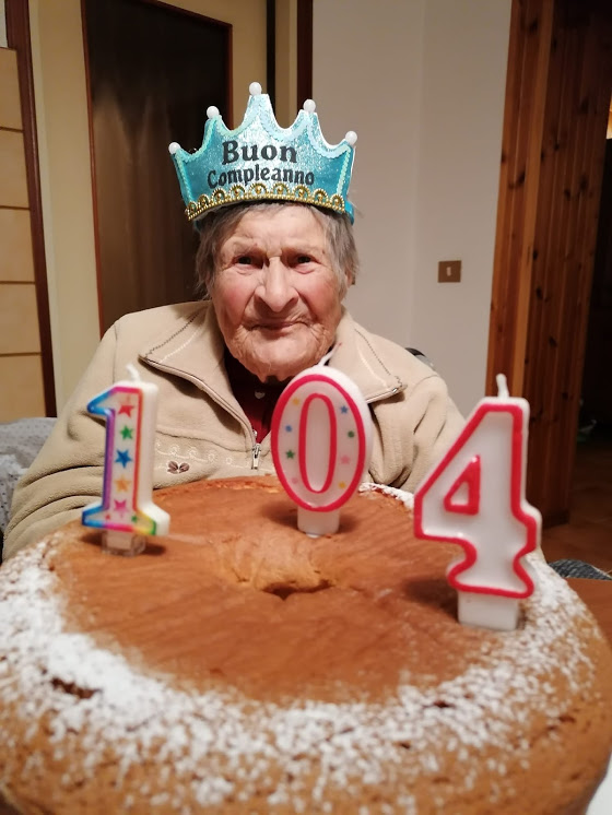 Camino T-Straccis (Ud) Maria Peressini compie 104 anni 11 novembre 2020