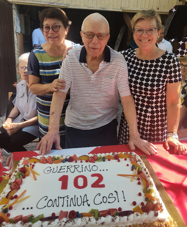 GUERRINO DEFEND compie 102 anni a Codroipo (Ud) 25 agosto 23