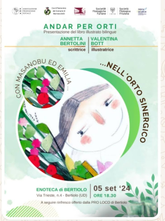 “Nell’orto sinergico” libro, a Bertiolo (Ud) 7 settembre 24